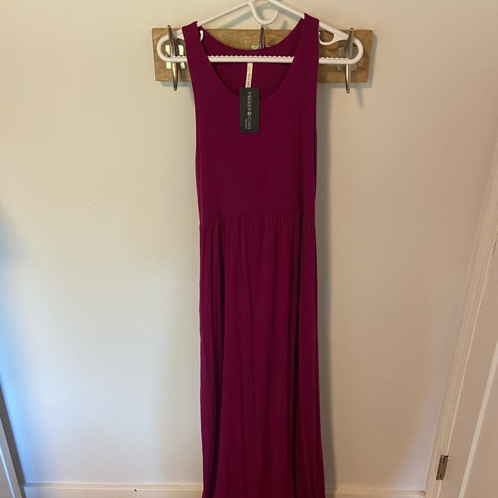 Magenta racer back maxi dress. BNWT Size XL